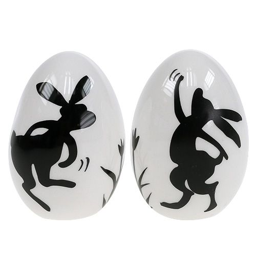 Jajko ceramiczne z wzorem 6,5cm 4szt.