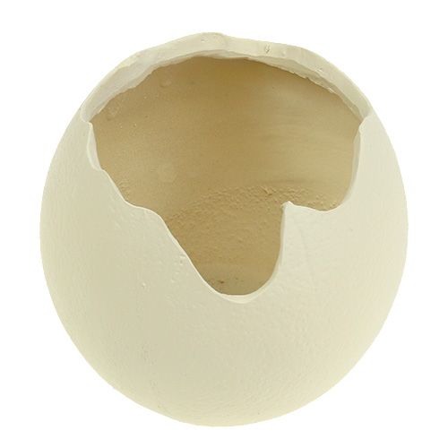 Floristik24 Jajko ceramiczne otwarte kremowe H12cm 2szt.