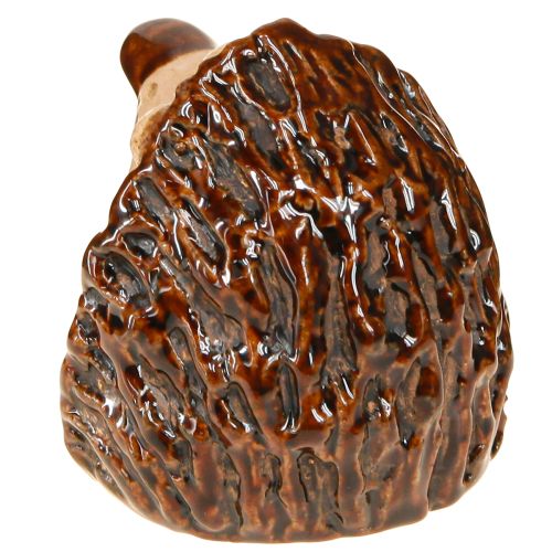 Produkt Ceramiczna figurka dekoracyjna jeż jesienna dekoracja ręcznie malowana wys. 7cm 3 szt.