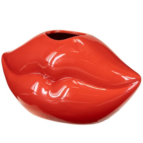Produkt Wazon ceramiczny czerwony wazon dekoracyjny z pocałunkiem ust 17×8,5×9cm