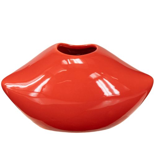 Produkt Wazon ceramiczny czerwony wazon dekoracyjny z pocałunkiem ust 17×8,5×9cm