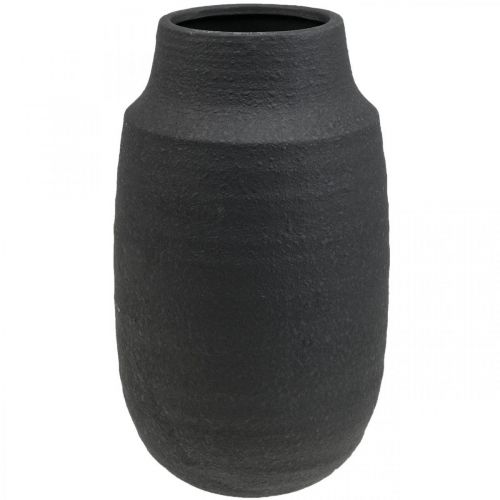 Produkt Ceramiczny wazon Czarny wazon na kwiaty Wazony dekoracyjne Ø17cm W34cm