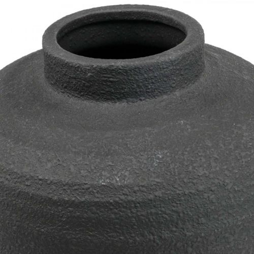 Floristik24 Ceramiczny wazon Czarny Wazon dekoracyjny Duży Ø18,5 cm W40 cm