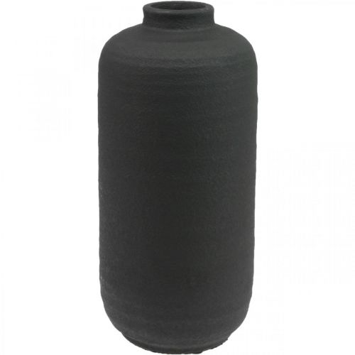 Produkt Ceramiczny wazon Czarny Wazon dekoracyjny Rustykalny Ø15,5 cm W34 cm
