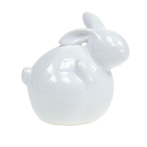 Produkt Ceramiczny królik biały 8,5 cm 4 szt