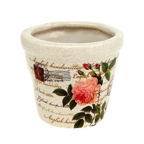 Floristik24 Donica ceramiczna z różami Ø8,5cm H7,5cm