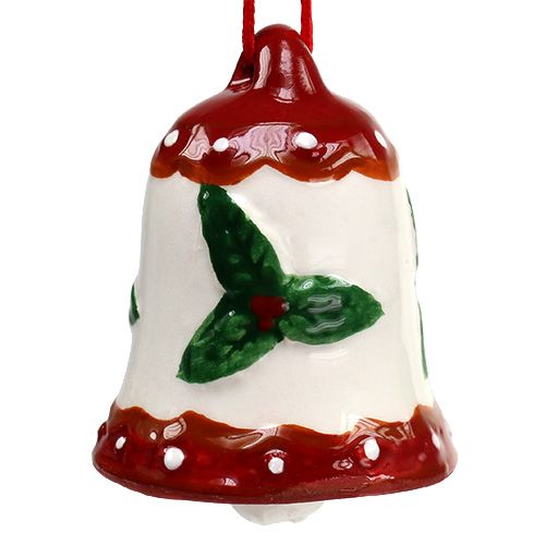 Floristik24 Dzwonek ceramiczny wiszący 5cm kolorowy 3szt.