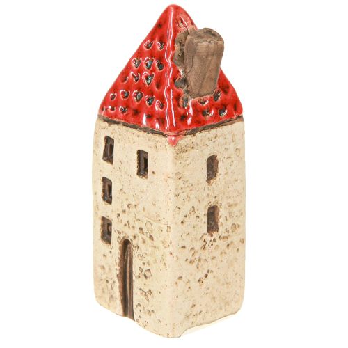 Floristik24 Domki ceramiczne, małe domki dekoracyjne, dekoracja jesienna, wys. 8 cm, 6 szt.