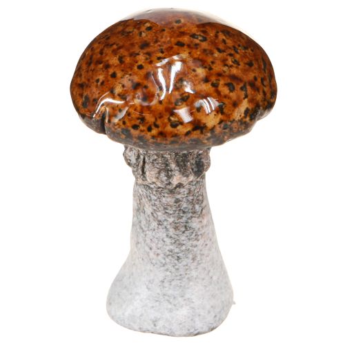 Produkt Grzyby ceramiczne dekoracja ceramiczna grzyby pomarańczowy żółty brązowy 8cm 3 szt.