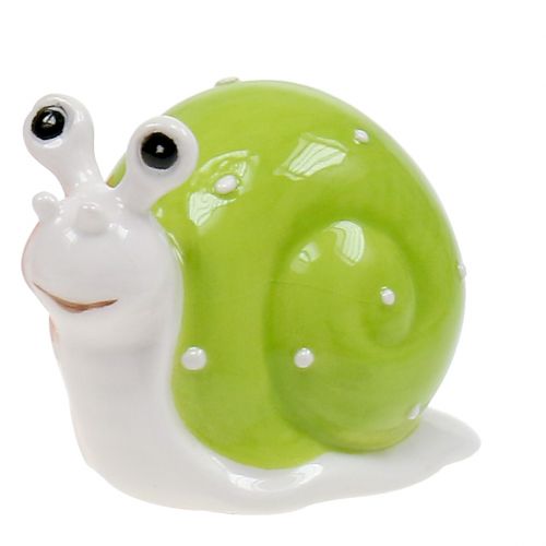 Floristik24 Ślimak ceramiczny 6,5cm - 7,5cm Zielony, Pomarańczowy, Czerwony 6szt.