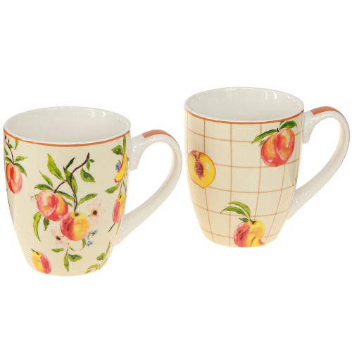 Produkt Kubek ceramiczny brzoskwinie kubek dekoracja ceramiczna wys. 10,5cm 2szt