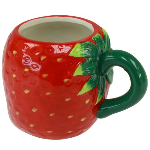 Produkt Kubek ceramiczny truskawka do sadzenia 10cm Ø6,5cm