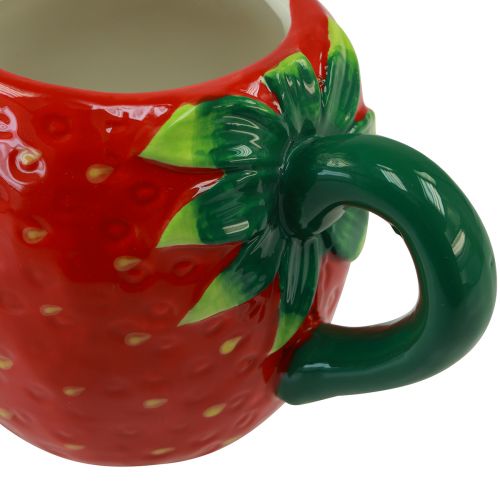 Produkt Kubek ceramiczny truskawka do sadzenia 10cm Ø6,5cm