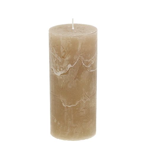 Floristik24 Świeca jasna brązowa 60mm x 140mm 8szt.