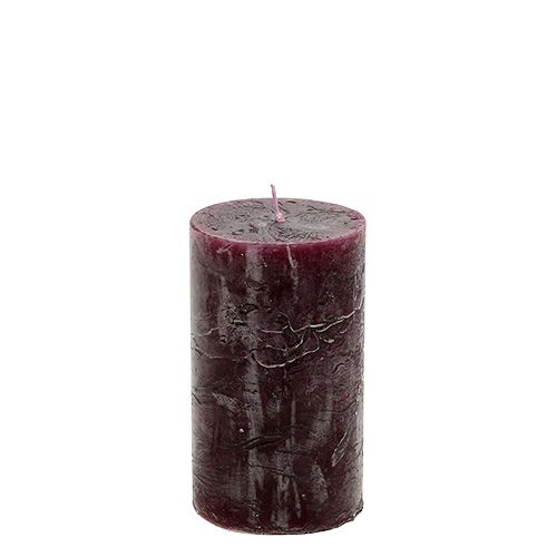 Świeca 60mm x 100mm Burgundowa 8 szt.