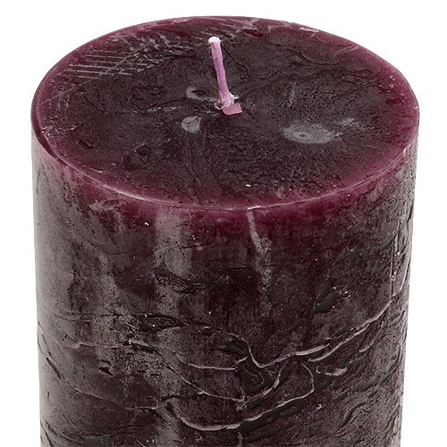 Floristik24 Świeca 60mm x 100mm Burgundowa 8 szt.