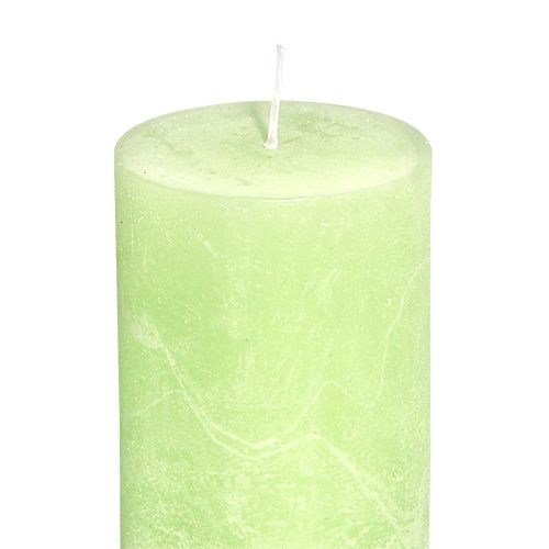 Produkt Świeca limonkowa jednokolorowa 60mm x 80mm 4 szt.