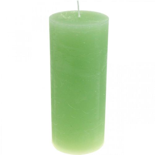 Produkt Świece stojące świece w jednolitym kolorze limonka​​​​​​ 85×200mm 2 szt