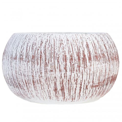 Produkt Świeca Citronella Zielona Miska Ceramiczna Biała Brązowa W8cm