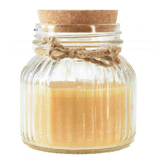 Produkt Świeca zapachowa Citronella ze szklaną pokrywką miodową wys. 11,5cm