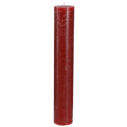 Produkt Świece jednokolorowe świece w sztyfcie ciemnoczerwone 50×300mm 4 szt