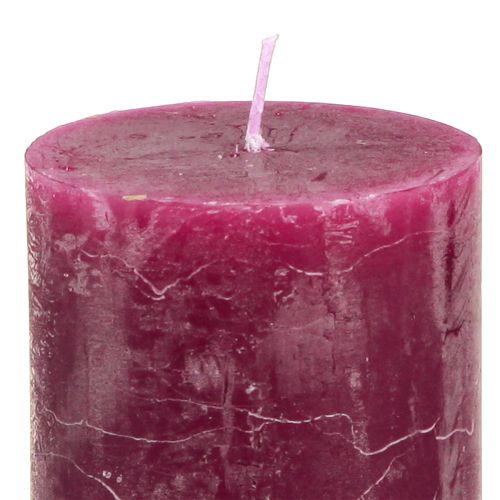 Produkt Świece Świece filarowe Pink Berry 3 kolory 60x80mm 12 szt