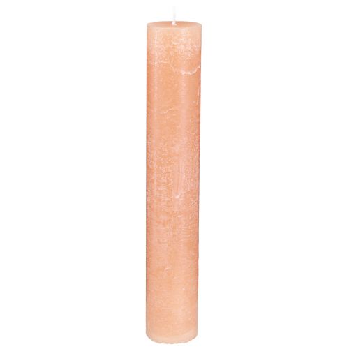 Produkt Świece w sztyfcie świece woskowe pomarańczowo-brzoskwiniowe 50x300mm 4 szt