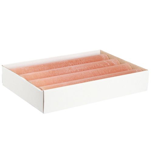 Produkt Świece w sztyfcie świece woskowe pomarańczowo-brzoskwiniowe 50x300mm 4 szt