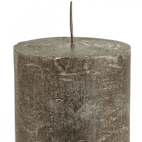 Produkt Świece pieńkowe świece kolorowe miedziane 70x100mm 4 szt