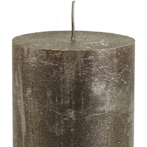 Produkt Świece pieńkowe świece jednokolorowe miedziane 70x120mm 4 szt