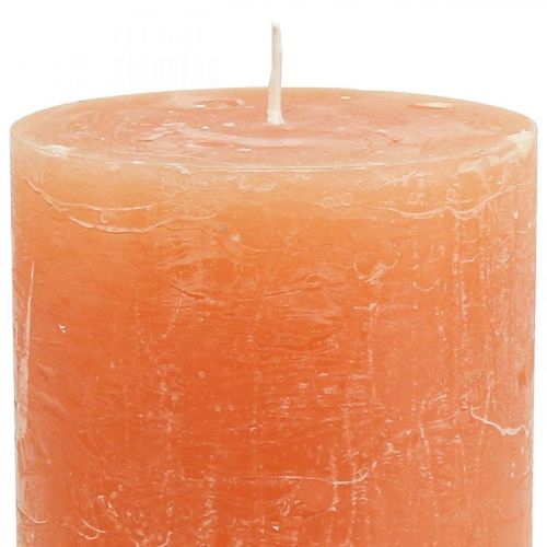 Produkt Świece jednokolorowe Pomarańczowo-Brzoskwiniowe Świece stojące 85×120mm 2szt