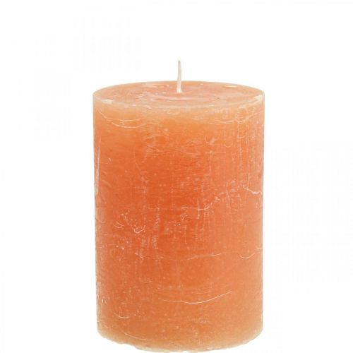 Produkt Świece jednokolorowe Pomarańczowo-Brzoskwiniowe Świece stojące 85×120mm 2szt