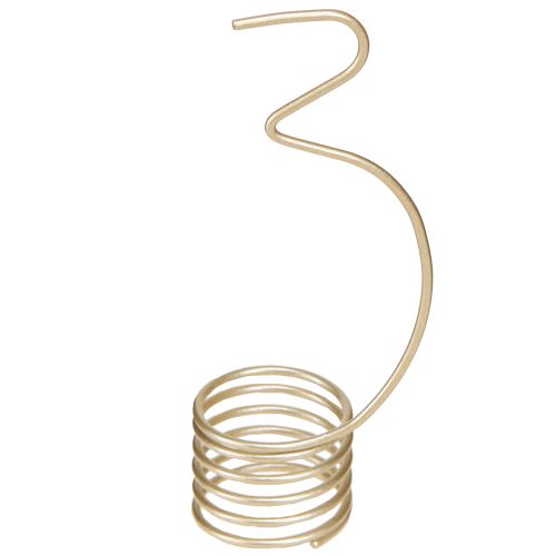 Floristik24 Świeca dekoracyjna adwentowa cyfry 1-4 matowe złoto metal wys. 10cm 4 szt.