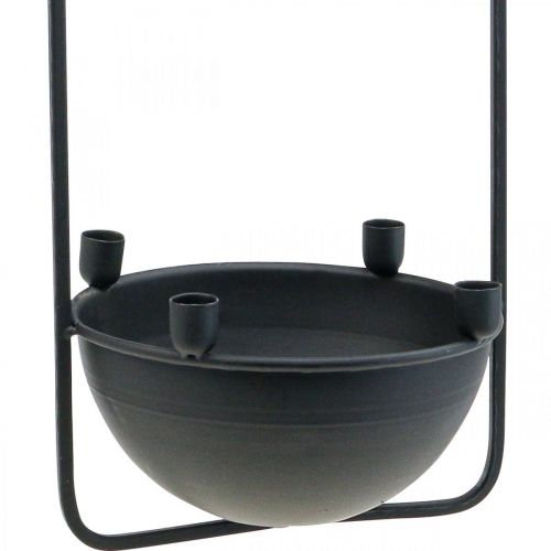 Produkt Wiszący świecznik Czarny świecznik drzewny W30,5 cm