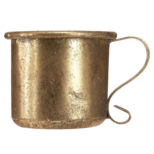 Produkt Świecznik złoty kielichowy świecznik vintage Ø9cm W8cm