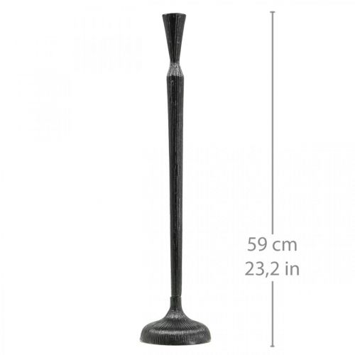 Produkt Świecznik Czarny Świecznik metalowy Ø13cm W59cm