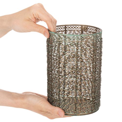 Świeczniki metalowe, podgrzewacze Ø8/10/13cm, zestaw 3 szt. | Floristik24.pl