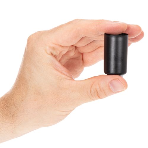 Okrągły magnetyczny świecznik, matowo czarny, na świece stożkowe o średnicy 25 mm, 4 sztuki | Floristik24.pl