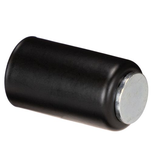 Okrągły magnetyczny świecznik, matowo czarny, na świece stożkowe o średnicy 25 mm, 4 sztuki | Floristik24.pl