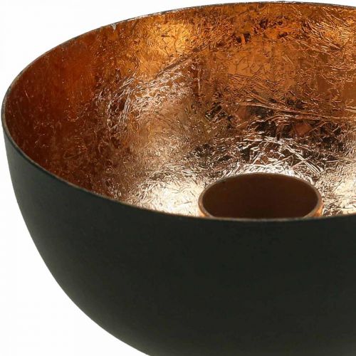 Produkt Świecznik czarny, brązowy świecznik sztyftowy Ø10cm W5cm