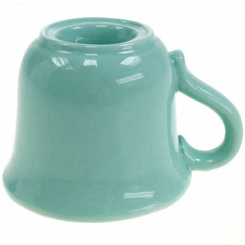 Kubek na świeczkę Ø7,5cm W6cm zielony 3szt