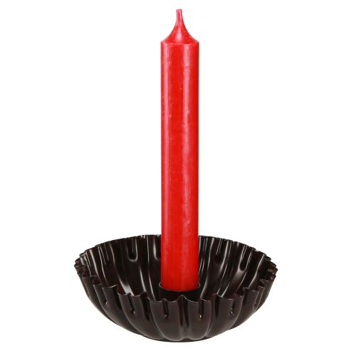 Produkt Świecznik vintage forma do ciasta ciemnobrązowa Ø11,5cm 4szt