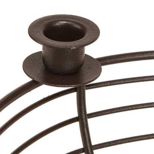 Produkt Świecznik na 4 świece misa ozdobna metalowa brązowa Ø14cm