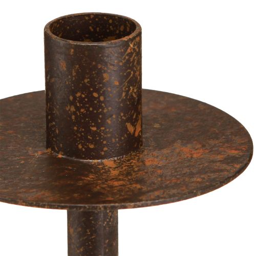 Produkt Świecznik na butelki o wyglądzie rdzy Ø8,5cm W12cm 2szt