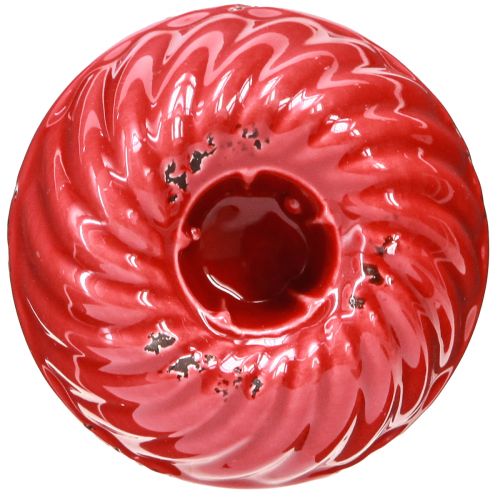 Produkt Świecznik na świece w kształcie kija forma do pieczenia czerwona ceramiczna 8cm 6 szt