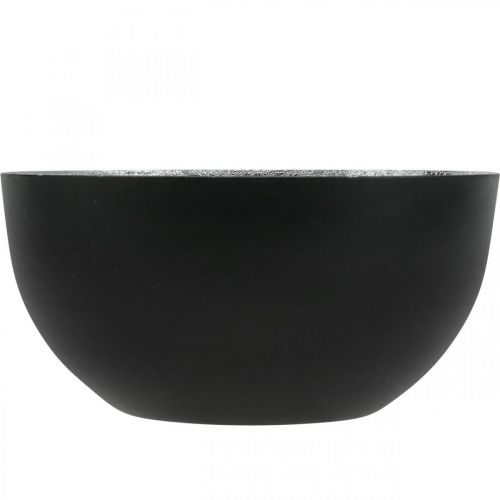 Produkt Świecznik Czarny Srebrny Świecznik Ø13cm W6,5cm