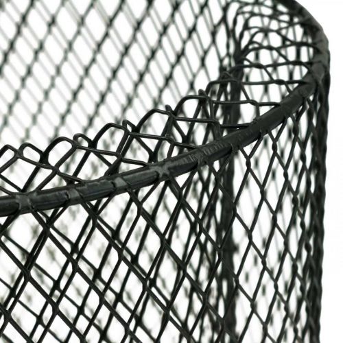 Produkt Świecznik metalowy koszyk z czarnego drutu Ø28,5/18cm zestaw 2 szt