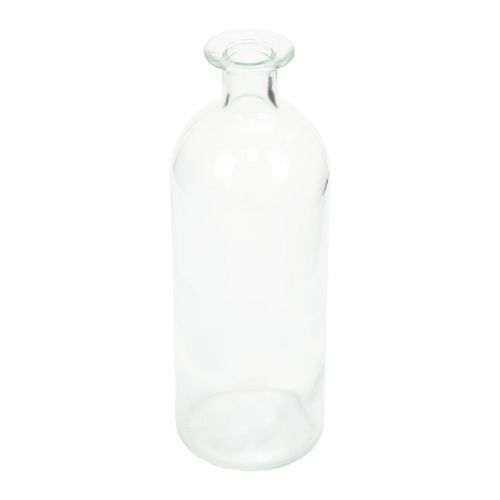 Produkt Świecznik butelki dekoracyjne mini wazony szkło przezroczyste wys. 19,5cm 6 szt