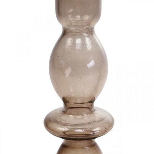 Produkt Świecznik szklany świecznik sztyftowy świecznik 18,5cm 2szt