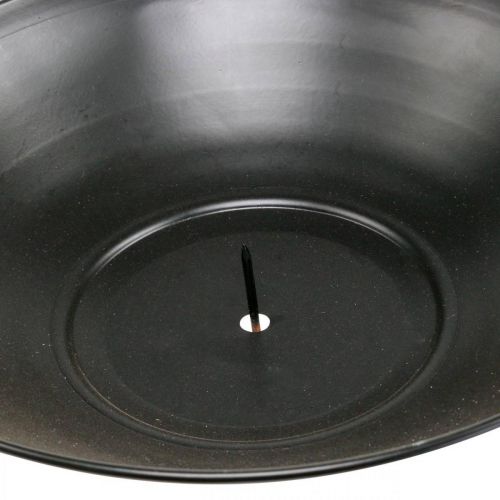 Produkt Dekoracyjna Miska Wisząca Czarna Metalowa Pierścień Scandi Deco 28×54cm